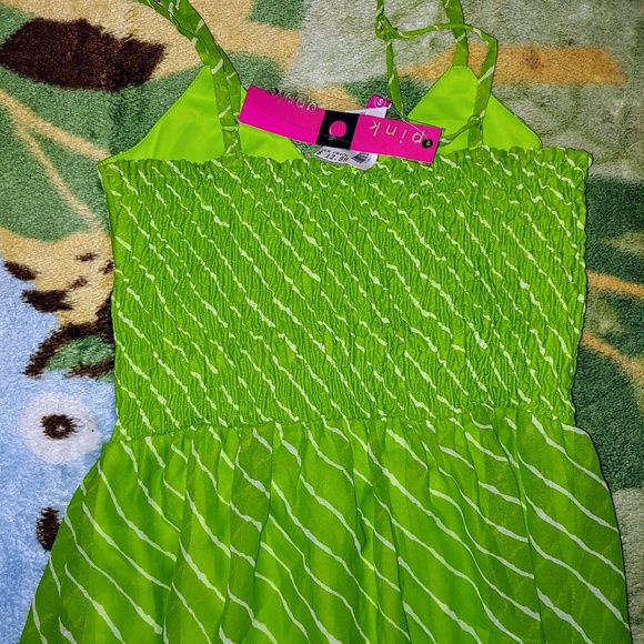 NWT Pink Apple Striped Maxi Dress - Picture 4 of 8